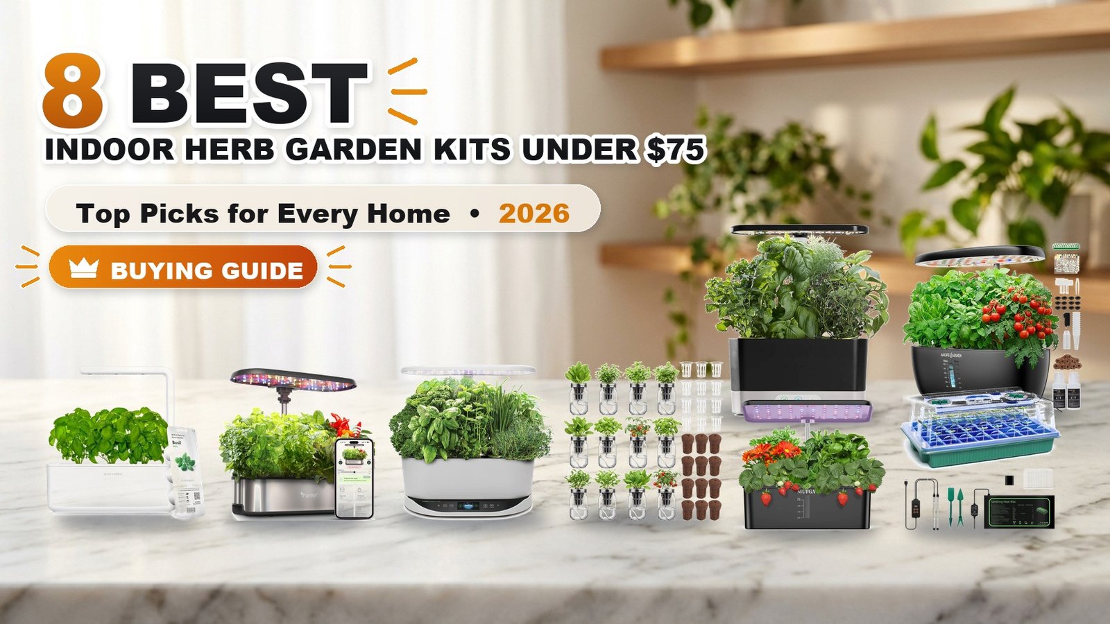 8 Best Indoor Herb Garden Kits Under $75 - best indoor herb garden kits