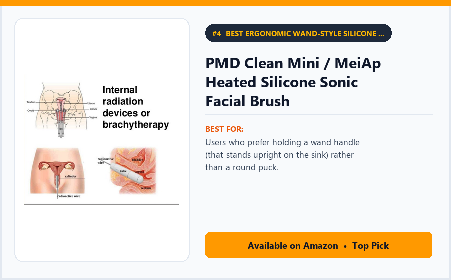 PMD Clean Mini / MeiAp Heated Silicone Sonic Facial Brush - Best Ergonomic Wand-Style Silicone Facial Brush Under $50 (best facial cleansing brushes)