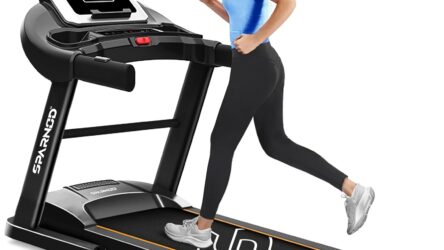 Sparnod Fitness STH-1200 Motorized Treadmill for H …
